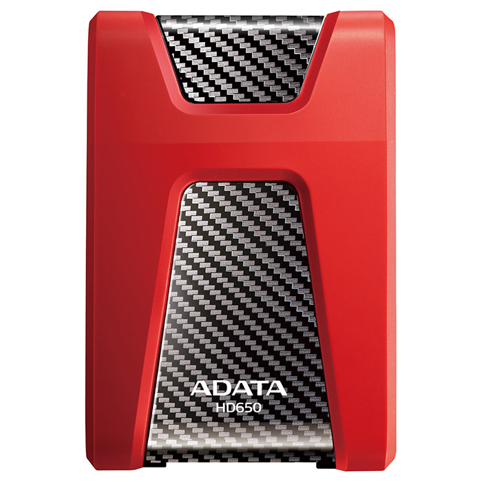 Портативный жёсткий диск ADATA HD650 1TB USB3.2 Red (AHD650-1TU31-CRD)