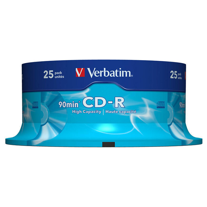 CD-R VERBATIM 800MB 40x 25pcs/spindle (43586)