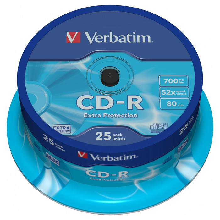 CD-R VERBATIM Extra Protection 700MB 52x 25pcs/spindle (43432)