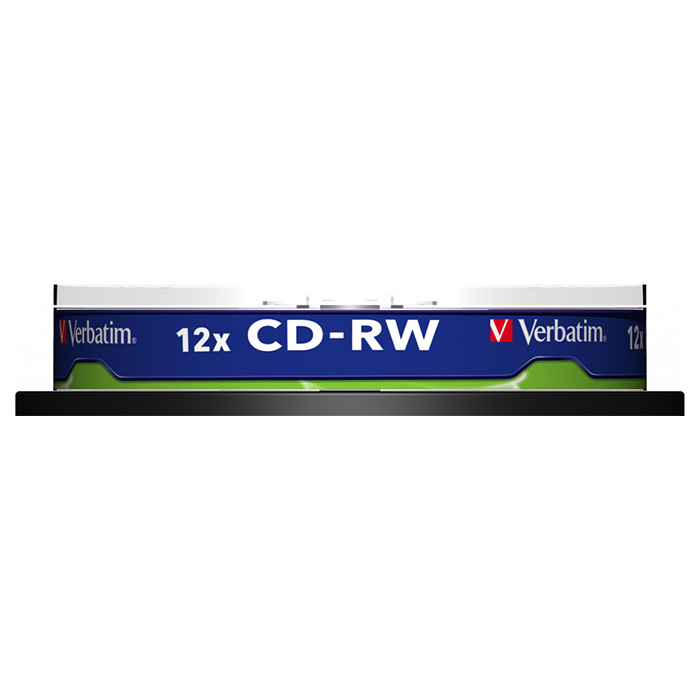 CD-RW VERBATIM SERL 700MB 8-12x 10pcs/spindle (43480)