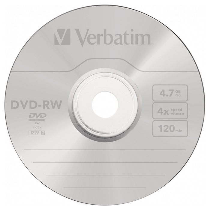DVD-RW VERBATIM SERL 4.7GB 4x 25pcs/spindle (43639)