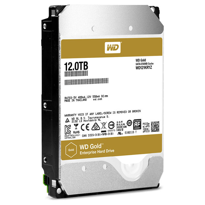 Жорсткий диск 3.5" WD Gold 12TB SATA/256MB (WD121KRYZ)