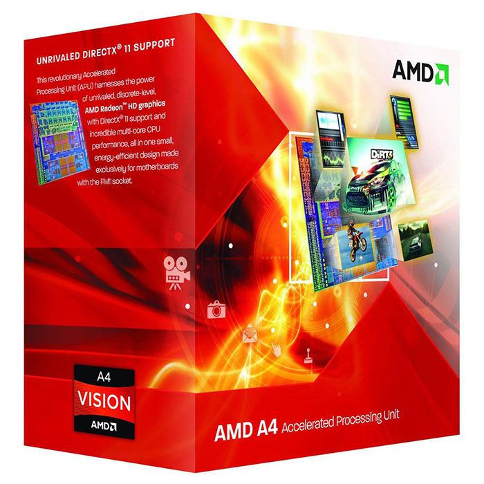 Процессор AMD A4-4020 3.2GHz FM2 (AD4020OKHLBOX)