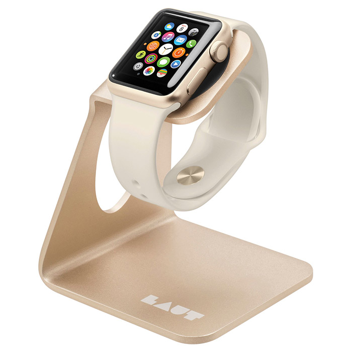 Подставка для зарядного кабеля LAUT AW-Stand for Apple Watch Gold (LAUT_AW_WS_GD)