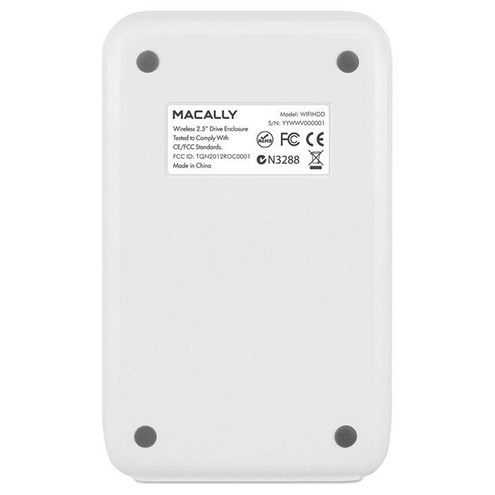 Портативний жорсткий диск MACALLY Wi-Fi HDD 1TB Wi-Fi/LAN/USB3.0 (WIFIHDD-1TB)