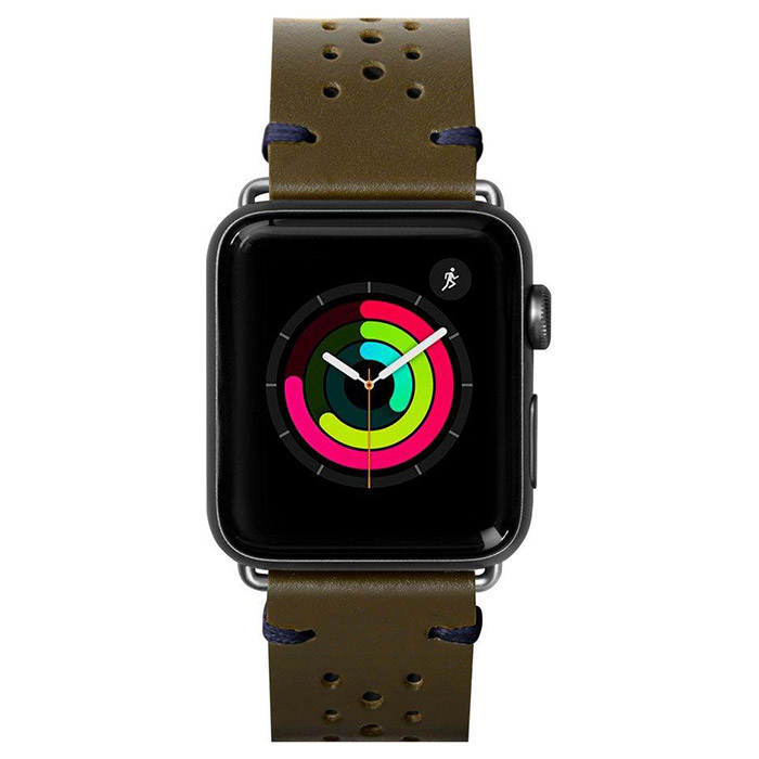 Ремінець LAUT Heritage для Apple Watch 42/44мм Olive (LAUT_AWL_HE_GN)