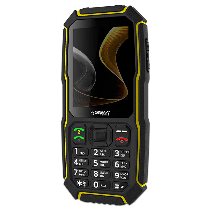 Мобільний телефон SIGMA MOBILE X-treme ST68 Black/Yellow (4827798636725)