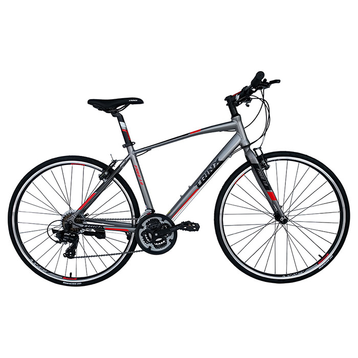 Велосипед TRINX Free 1.0 18"x28" Gray/Black/Red (2017)