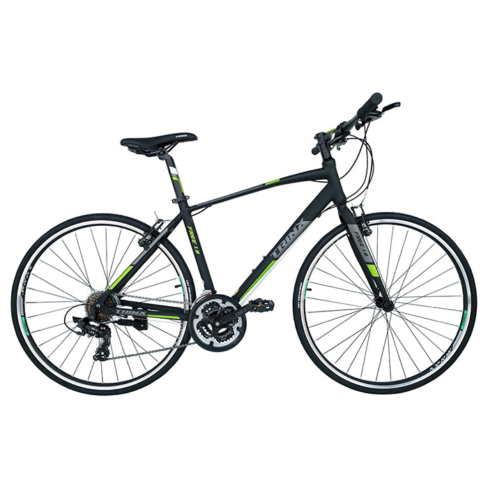 Велосипед TRINX Free 1.0 18"x28" Matt Black/Gray/Green (2017)