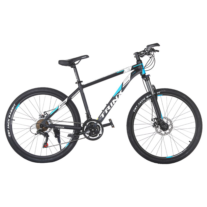 Велосипед гірський TRINX Majestic M136 17"x26" Matte Black/White Blue (2017)