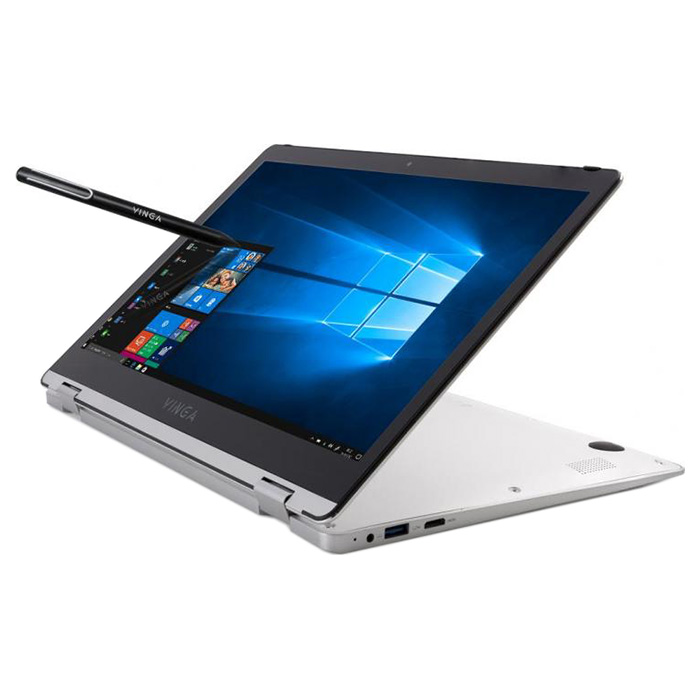 Ноутбук VINGA Twizzle Pen J133 Silver (J133-C33464PSWH)