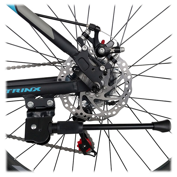 Велосипед гірський TRINX Majestic M136 Elite 18"x27.5" Matt Black/Blue/Gray (2018)