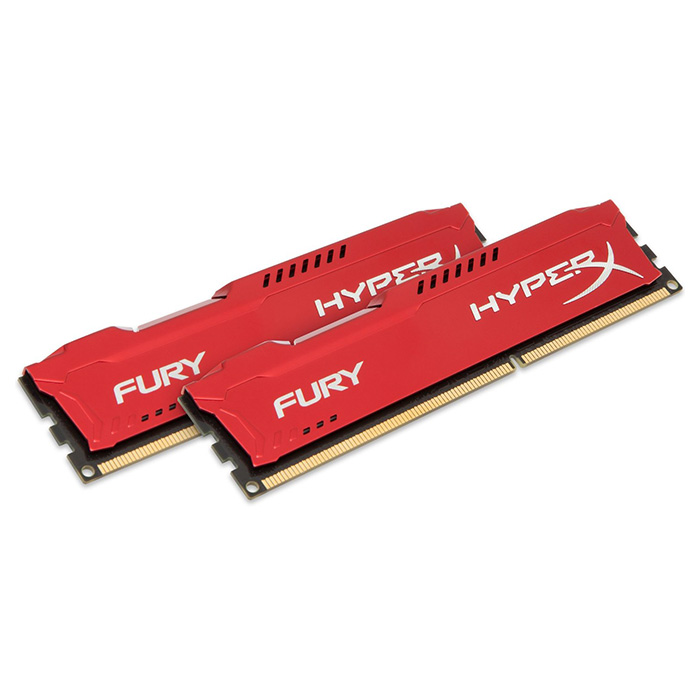 Модуль пам'яті HYPERX Fury Red DDR3 1600MHz 8GB Kit 2x4GB (HX316C10FRK2/8)