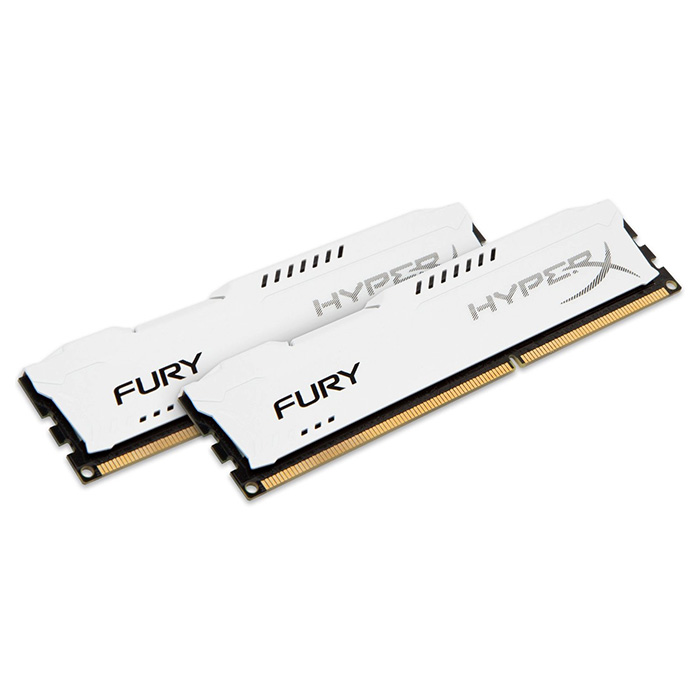 Модуль пам'яті HYPERX Fury White DDR3 1600MHz 16GB Kit 2x8GB (HX316C10FWK2/16)