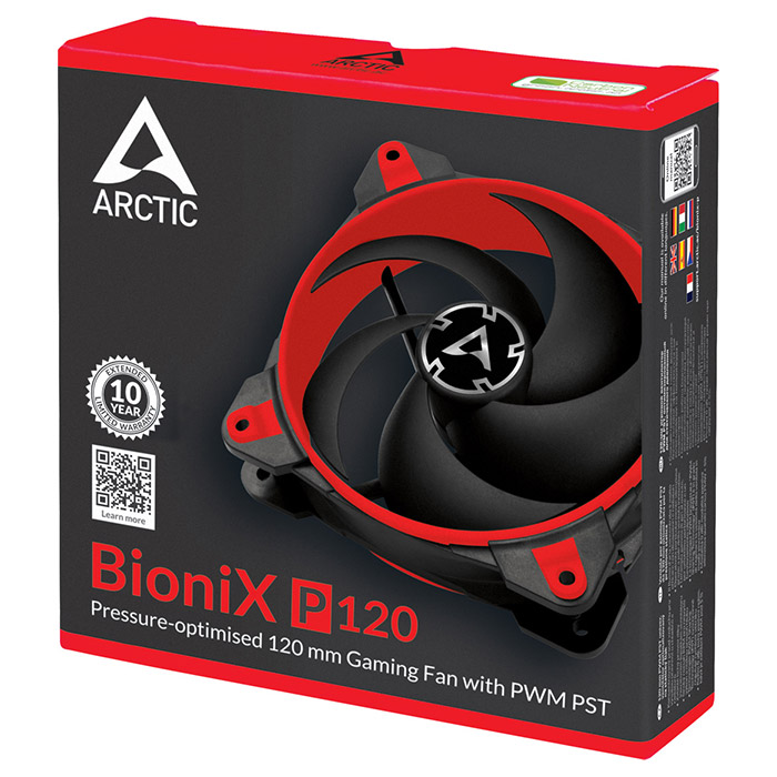 Вентилятор ARCTIC BioniX P120 Gaming PWM PST Red (ACFAN00115A)