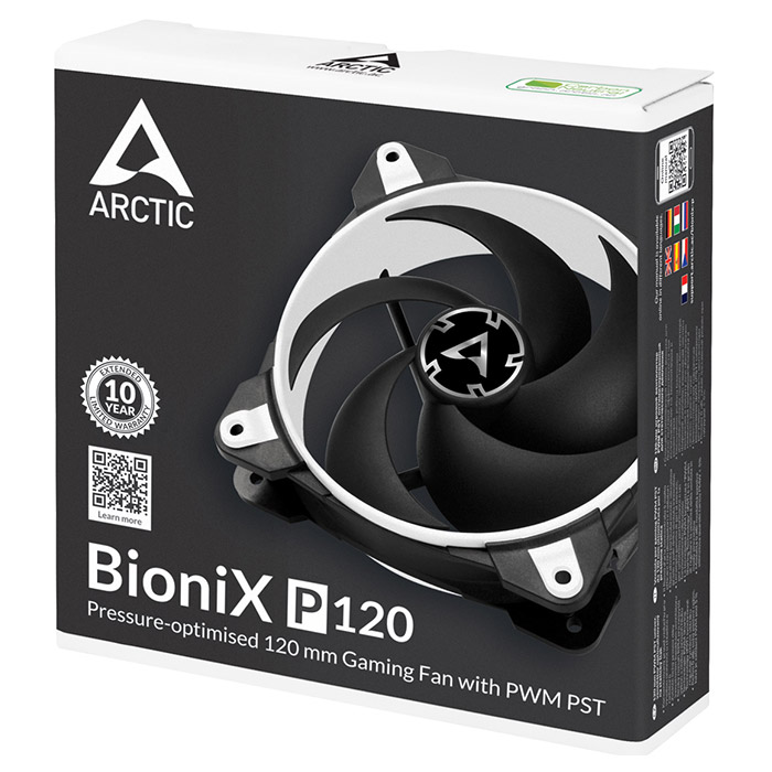 Вентилятор ARCTIC BioniX P120 Gaming PWM PST White (ACFAN00116A)