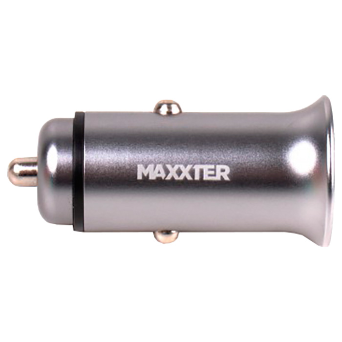 Автомобільний зарядний пристрій MAXXTER 2xUSB-A, 3.1A Gray (UCC-22A)