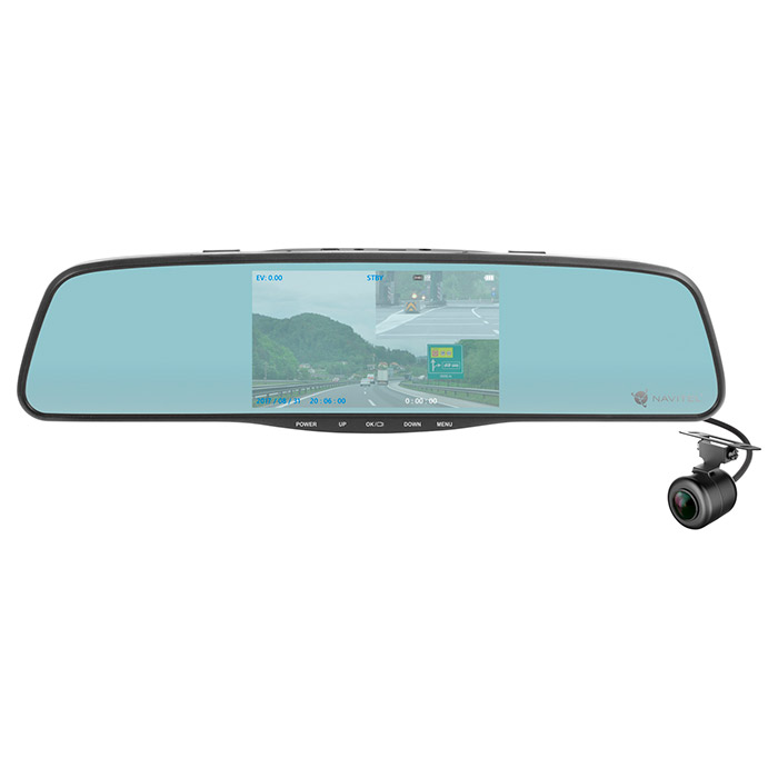 Автомобильный видеорегистратор-зеркало с камерой заднего вида NAVITEL MR250
