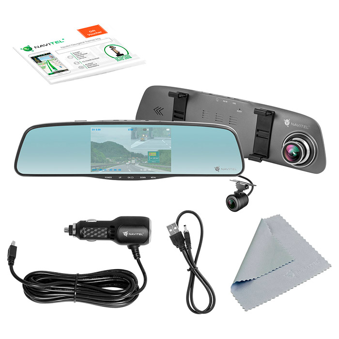 Автомобильный видеорегистратор-зеркало с камерой заднего вида NAVITEL MR250