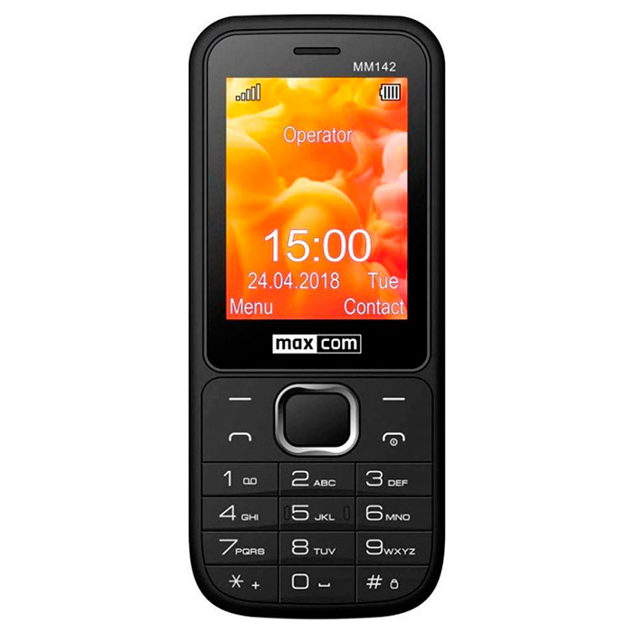 Мобильный телефон MAXCOM Classic MM142 Black