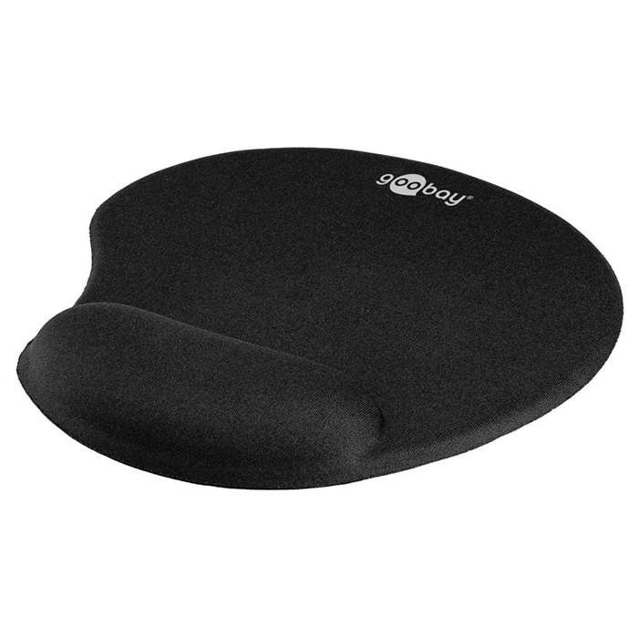 Килимок для миші GOOBAY Ergonomic Mousepad Black (77604)