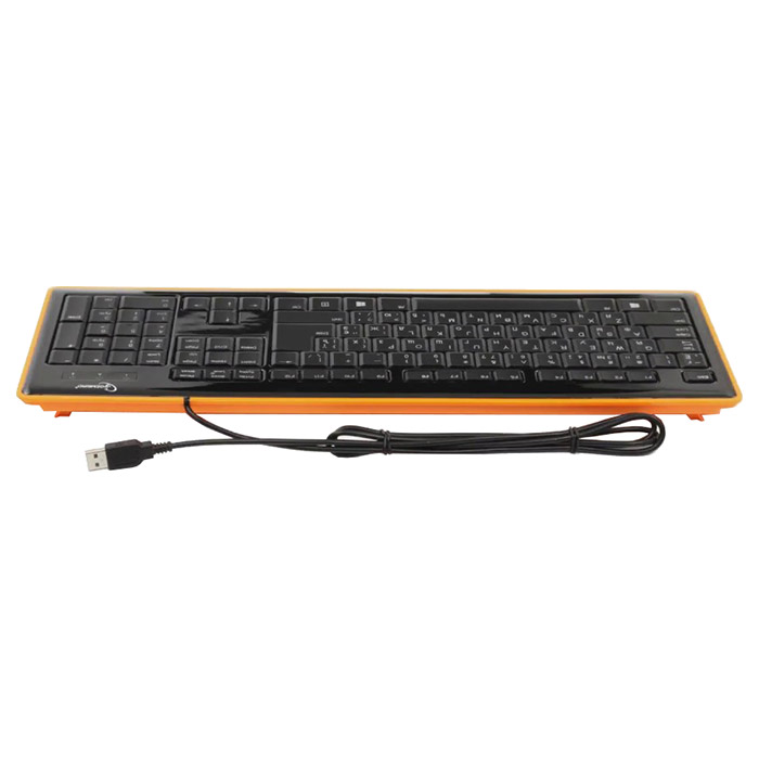 Клавіатура GEMBIRD KB-6050LU Black/Orange