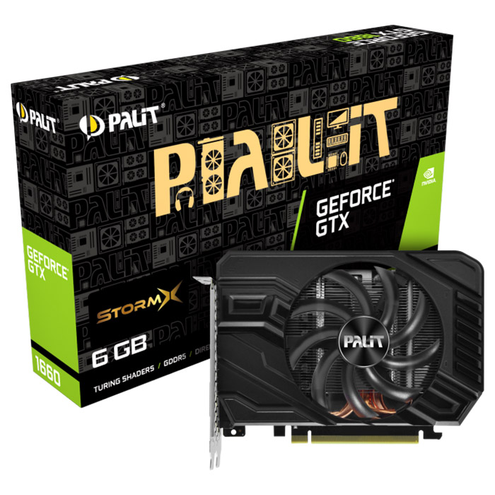 Видеокарта PALIT GeForce GTX 1660 StormX (NE51660018J9-165F)