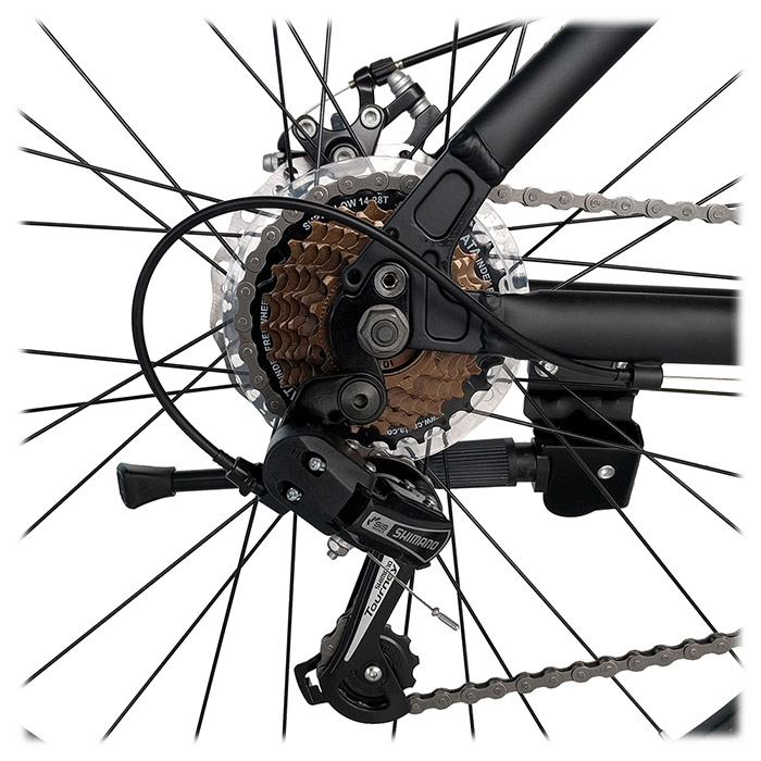 Велосипед гірський TRINX Majestic M116 17"x26" Matt Black/Green (2018)