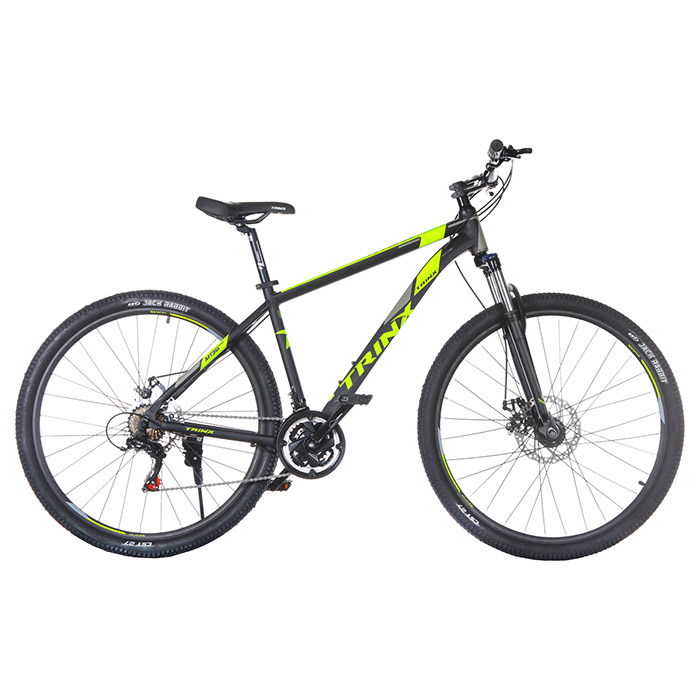 Велосипед гірський TRINX Majestic M136 Pro 18"x29" Matt Black/Gray/Green (2019)