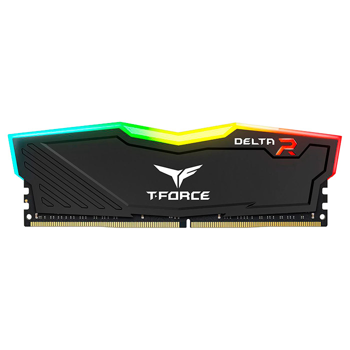 Модуль пам'яті TEAM T-Force Delta RGB Black DDR4 2666MHz 8GB (TF3D48G2666HC15B01)