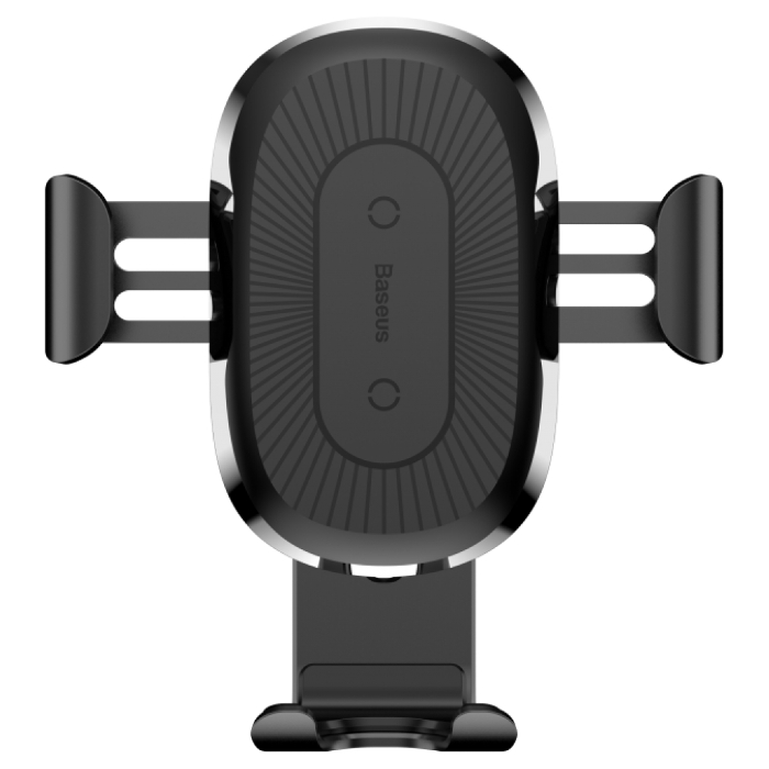 Автотримач для смартфона з бездротовою зарядкою BASEUS Wireless Charger Gravity Car Mount Black (WXYL-A01)