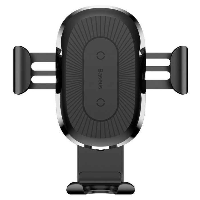 Автотримач для смартфона з бездротовою зарядкою BASEUS Wireless Charger Gravity Car Mount Black (WXYL-01)