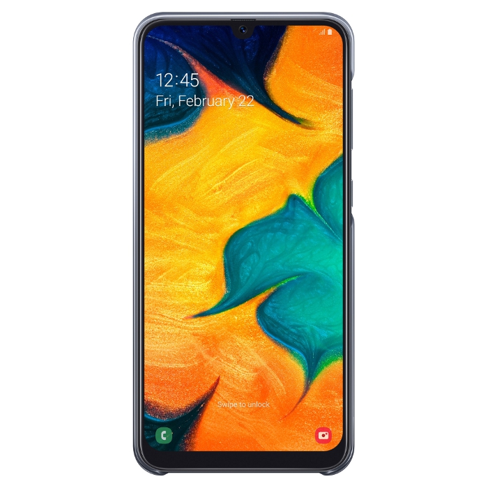 Чехол SAMSUNG Gradation Cover для Galaxy A30 Black (EF-AA305CBEGRU)