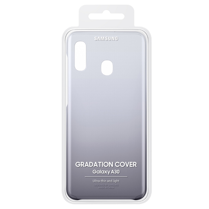 Чохол SAMSUNG Gradation Cover для Galaxy A30 Black (EF-AA305CBEGRU)