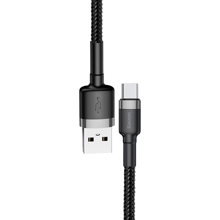 Кабель BASEUS Cafule Cable USB for Micro 0.5м Gray/Black (CAMKLF-AG1)