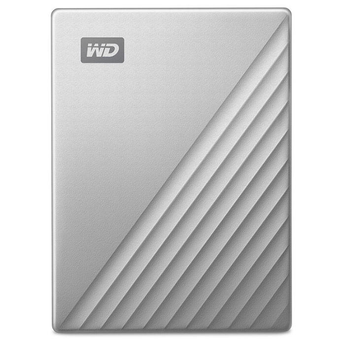 Портативний жорсткий диск WD My Passport Ultra 1TB USB3.0 Silver (WDBC3C0010BSL-WESN)