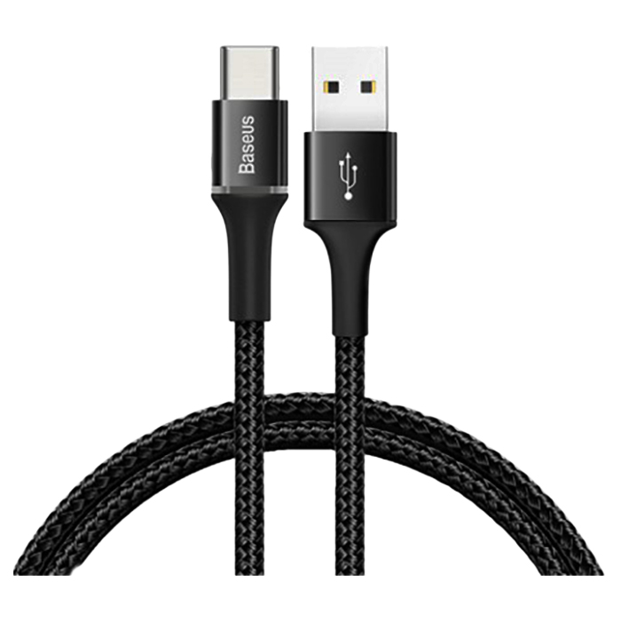 Кабель BASEUS Halo Data Cable USB for Type-C 2м Black (CATGH-C01)