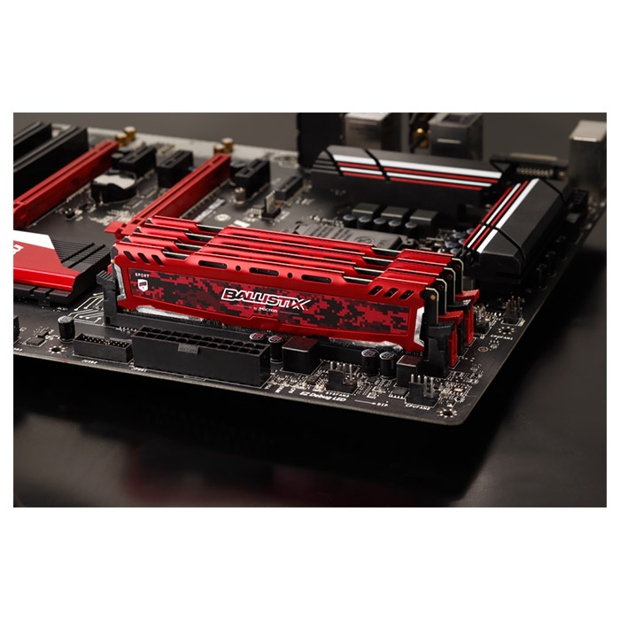 Модуль пам'яті CRUCIAL Ballistix Sport LT Red DDR4 3200MHz 8GB (BLS8G4D32AESEK)
