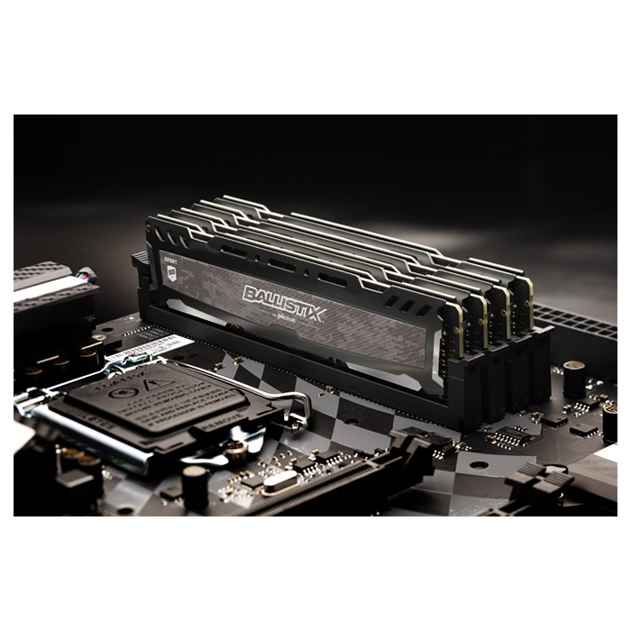 Модуль пам'яті CRUCIAL Ballistix Sport LT Gray DDR4 3200MHz 16GB Kit 2x8GB (BLS2K8G4D32AESBK)