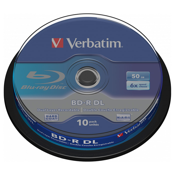 BD-R DL VERBATIM MABL 50GB 6x 10pcs/spindle (43746)