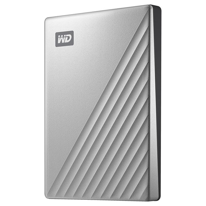 Портативний жорсткий диск WD My Passport Ultra 2TB USB3.0 Silver (WDBC3C0020BSL-WESN)