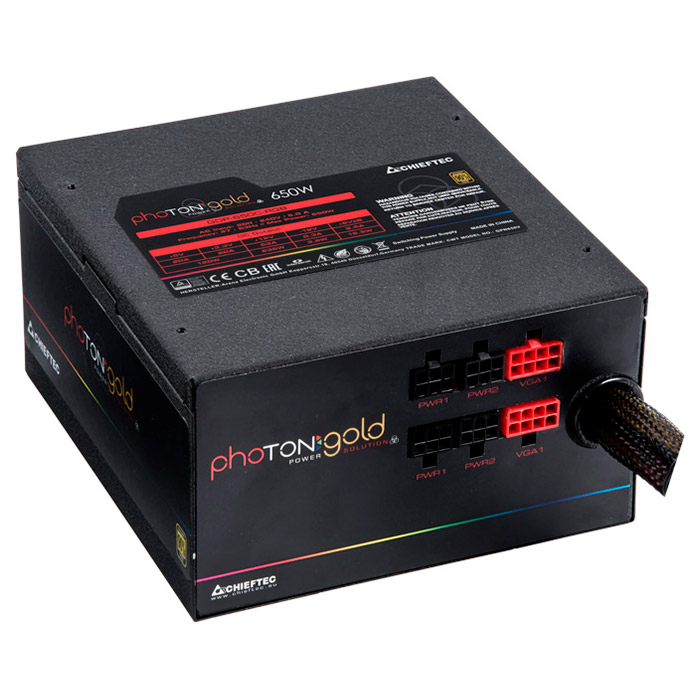 Блок живлення 650W CHIEFTEC Photon Gold GDP-650C-RGB