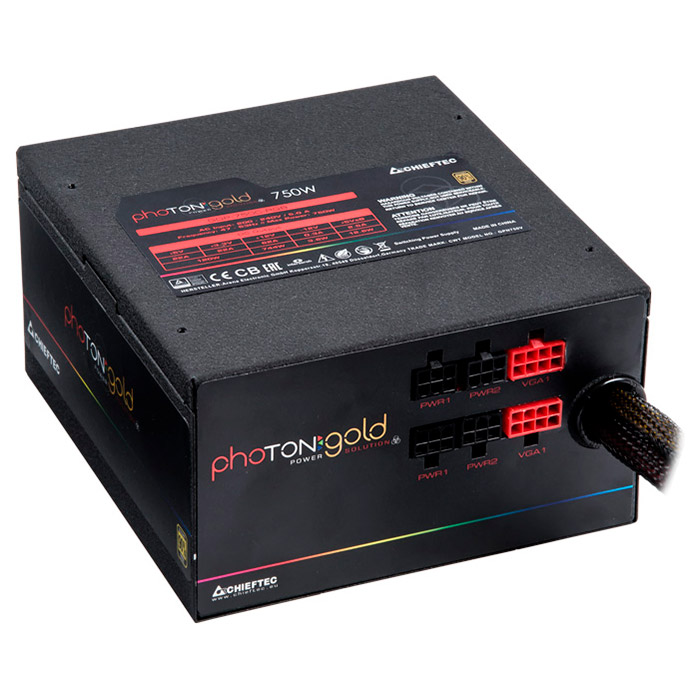 Блок питания 750W CHIEFTEC Photon Gold GDP-750C-RGB