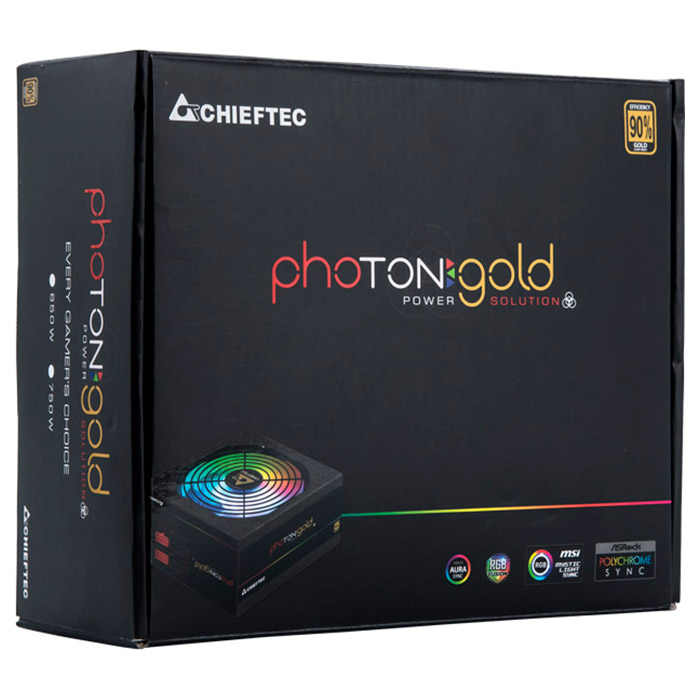 Блок питания 750W CHIEFTEC Photon Gold GDP-750C-RGB