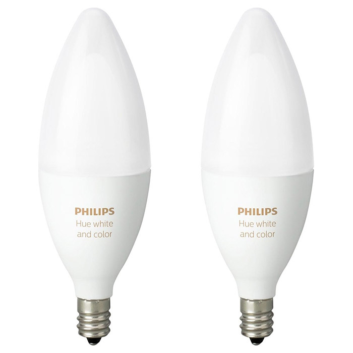 Розумна лампа PHILIPS HUE White and Color Ambiance E14 6Вт 2200-6500K 2шт (929001301302)