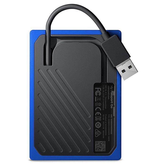 Портативный SSD диск WD My Passport Go 500GB USB3.0 Blue (WDBMCG5000ABT-WESN)