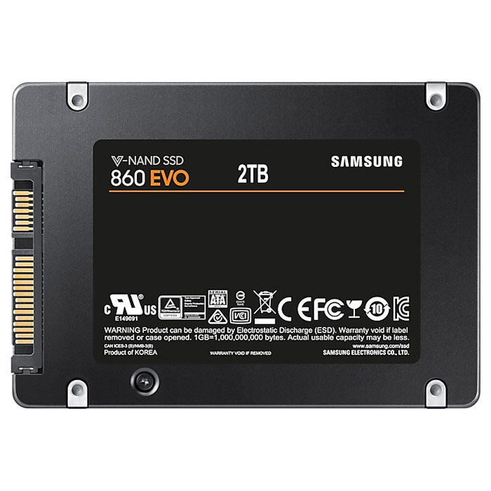 SSD диск SAMSUNG 860 EVO 2TB 2.5" SATA (MZ-76E2T0B)