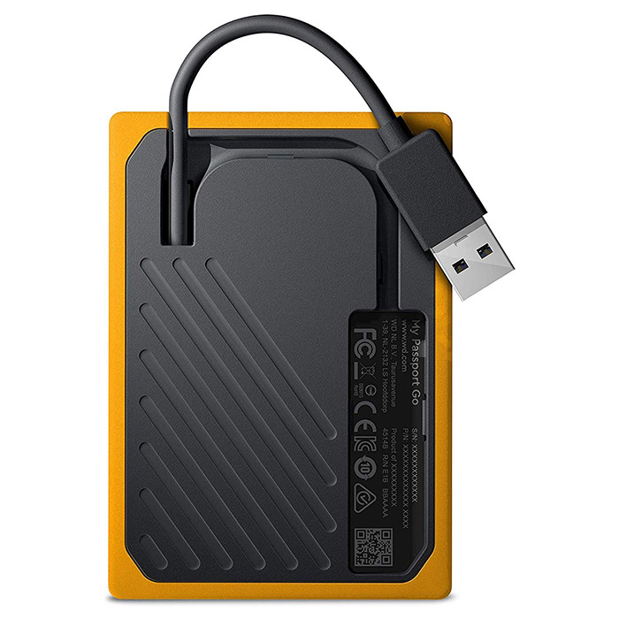 Портативный SSD диск WD My Passport Go 1TB USB3.0 Amber (WDBMCG0010BYT-WESN)