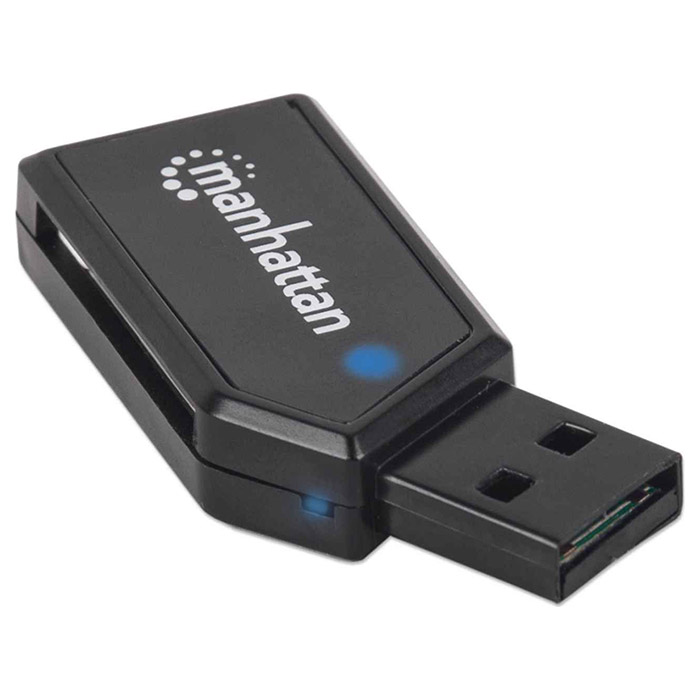 Кардридер MANHATTAN Mini 24-in-1 USB2.0 Black (101677)