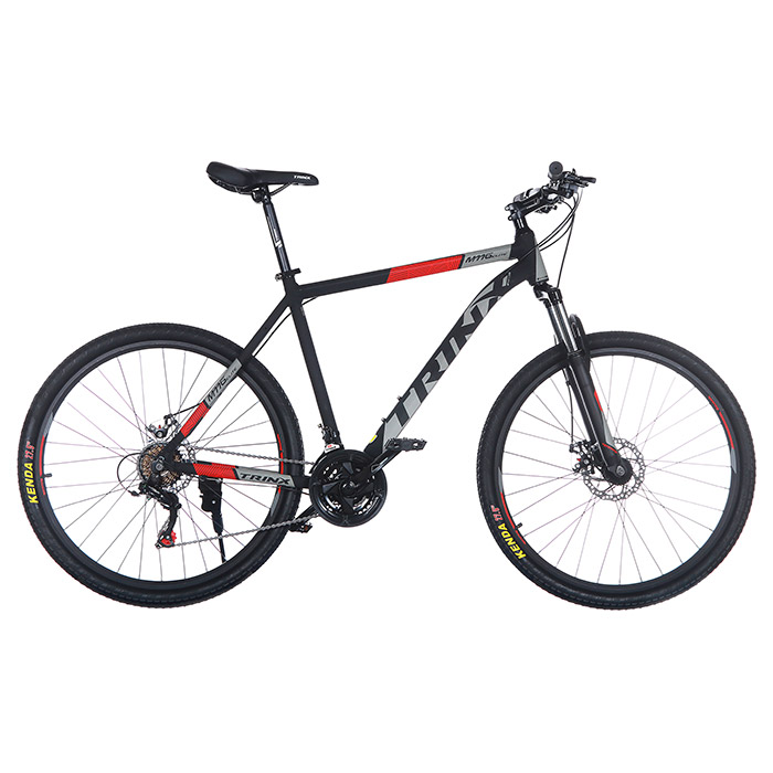 Велосипед гірський TRINX Majestic M116 Elite 21"x27.5" Matt Black/Gray/Red (2019)